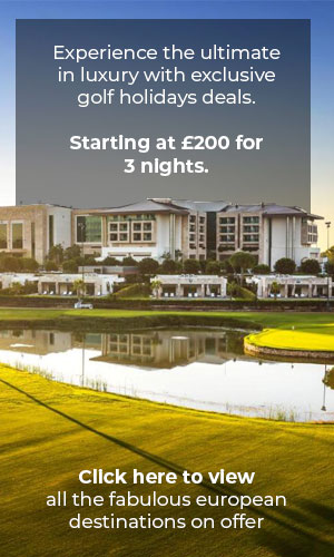 Golf holiday Sales banner